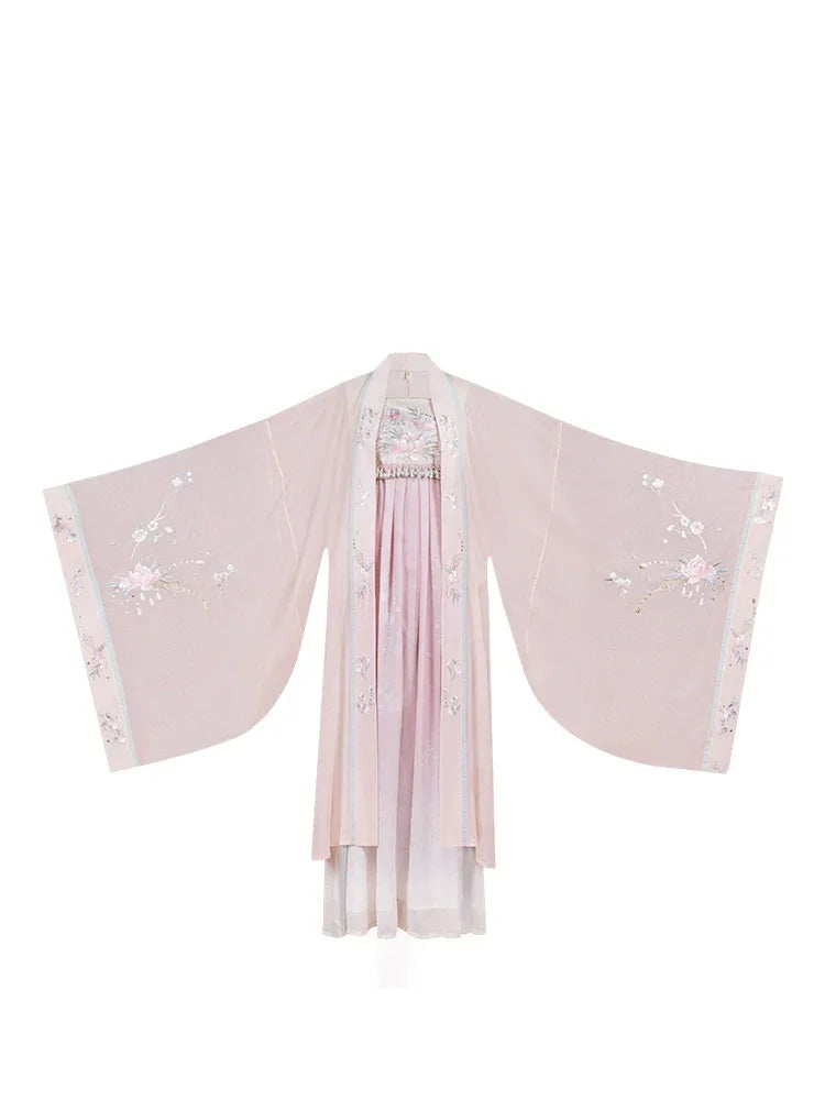 Intricate Embroidered Tang Dynasty Style Long Sleeve Hanfu Dress tang HanDreams Fashion