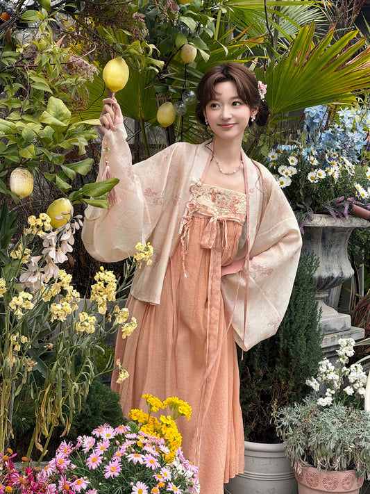 More than thirteen [Crimson Cloud] Tang Style Lyocell Hanfu Set tang HanFuDreams