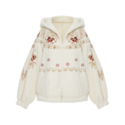 More than thirteen [such as flame] fleece embroidered jacket pants warm suit modern HanFuDreams jacket S