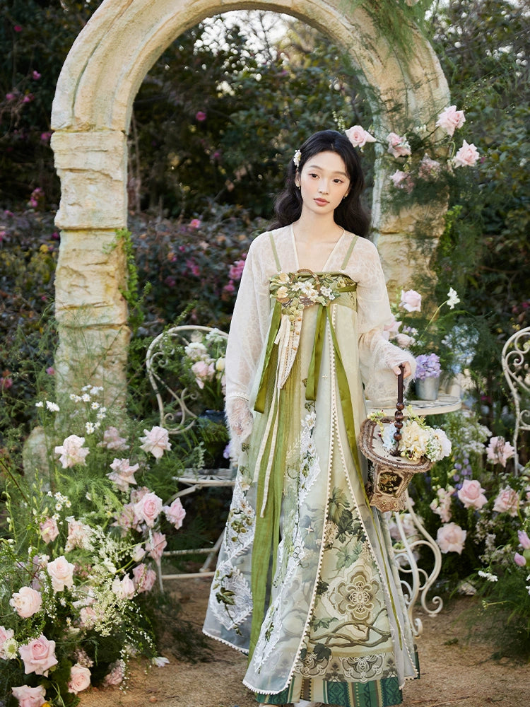 More than thirteen [春晓幻梦诗] Cardigan chest skirt Hanfu women han HanFuDreams