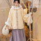 Chi Xia [Qingyuan] Ming Zhaojun jacket pipa sleeve short jacket pleated skirt