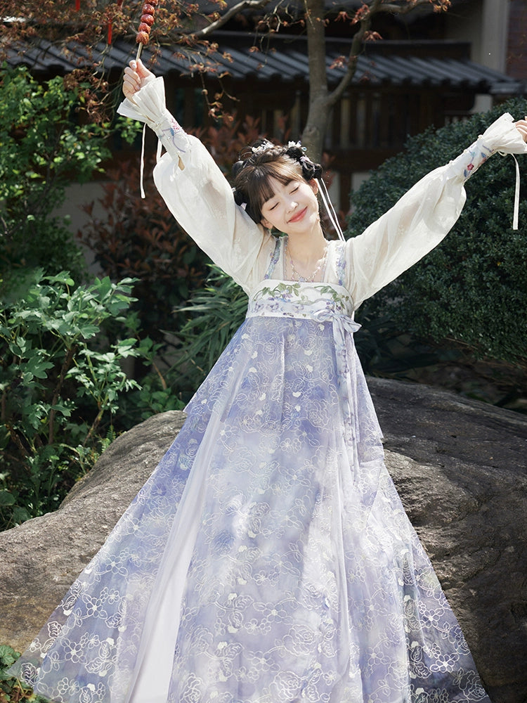 More than thirteen [紫罗灵花] Shen Yue Dongfang Qinlan same Hanfu han HanFuDreams