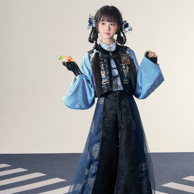 More than thirteen [Disney, Judy] embroidered vest pants Han element set han HanFuDreams three-piece set S