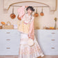 Flower Fairy Story [Yan Yunting] Fleece Cream Yellow Bijia Horse Skirt Set Ming ming HanFuDreams