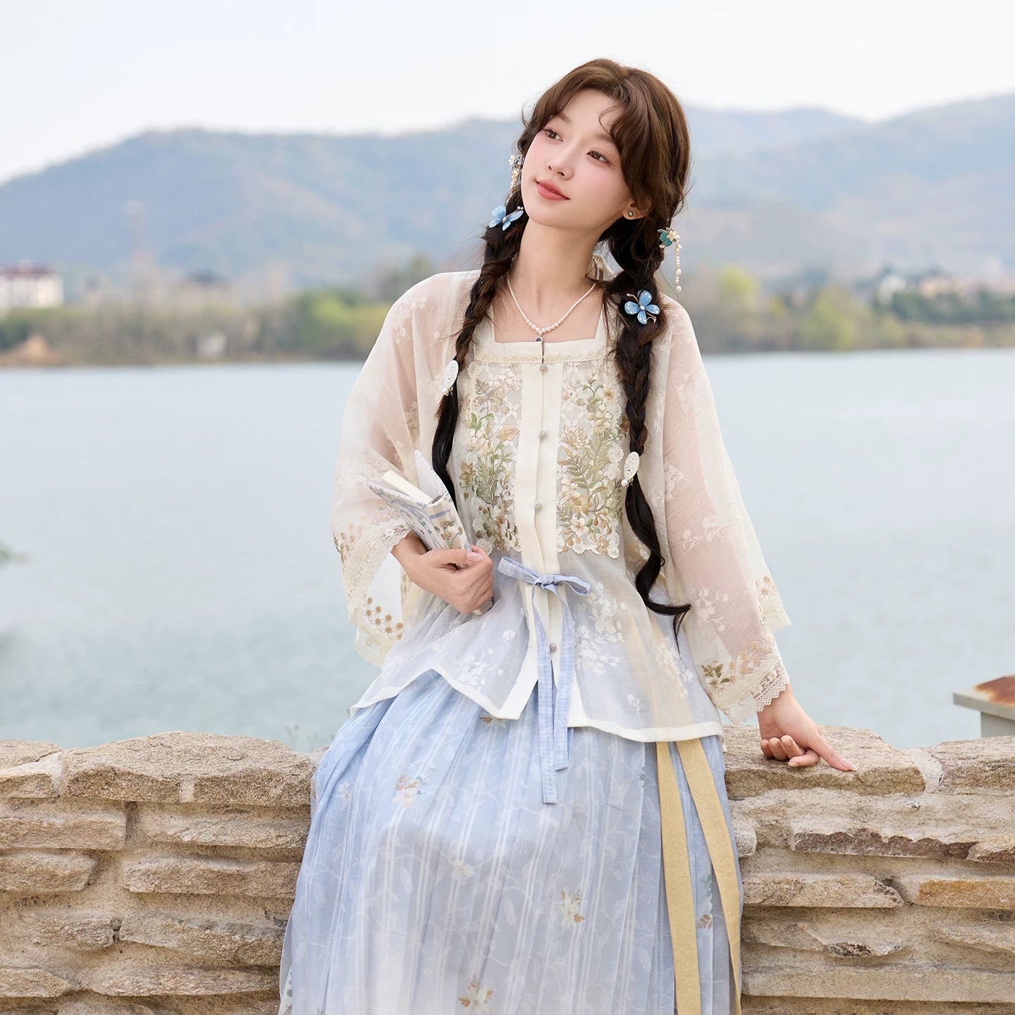 [Spring Reunion] Modern Hanfu 2-Piece Set modern Shisanyu 2-Piece Set S