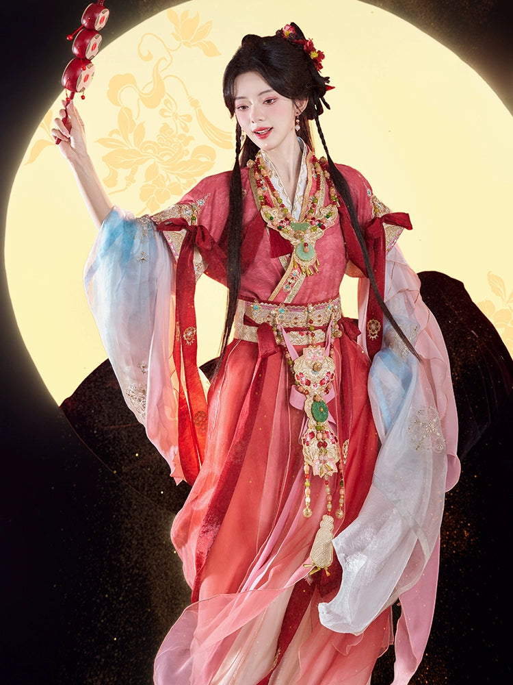 More than thirteen [feast of joy] feather sleeves Yingluo forbidden streamer accessory set accessories HanFuDreams