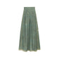 [Cool Moon] Modern Hanfu 2-Piece Set modern Shisanyu Wide-Leg Pants (Green) S