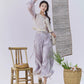 Flower Fairy Story [Qing Yunjin] Crew Neck Vest Improved Song Pants Wide Leg Pants song HanFuDreams