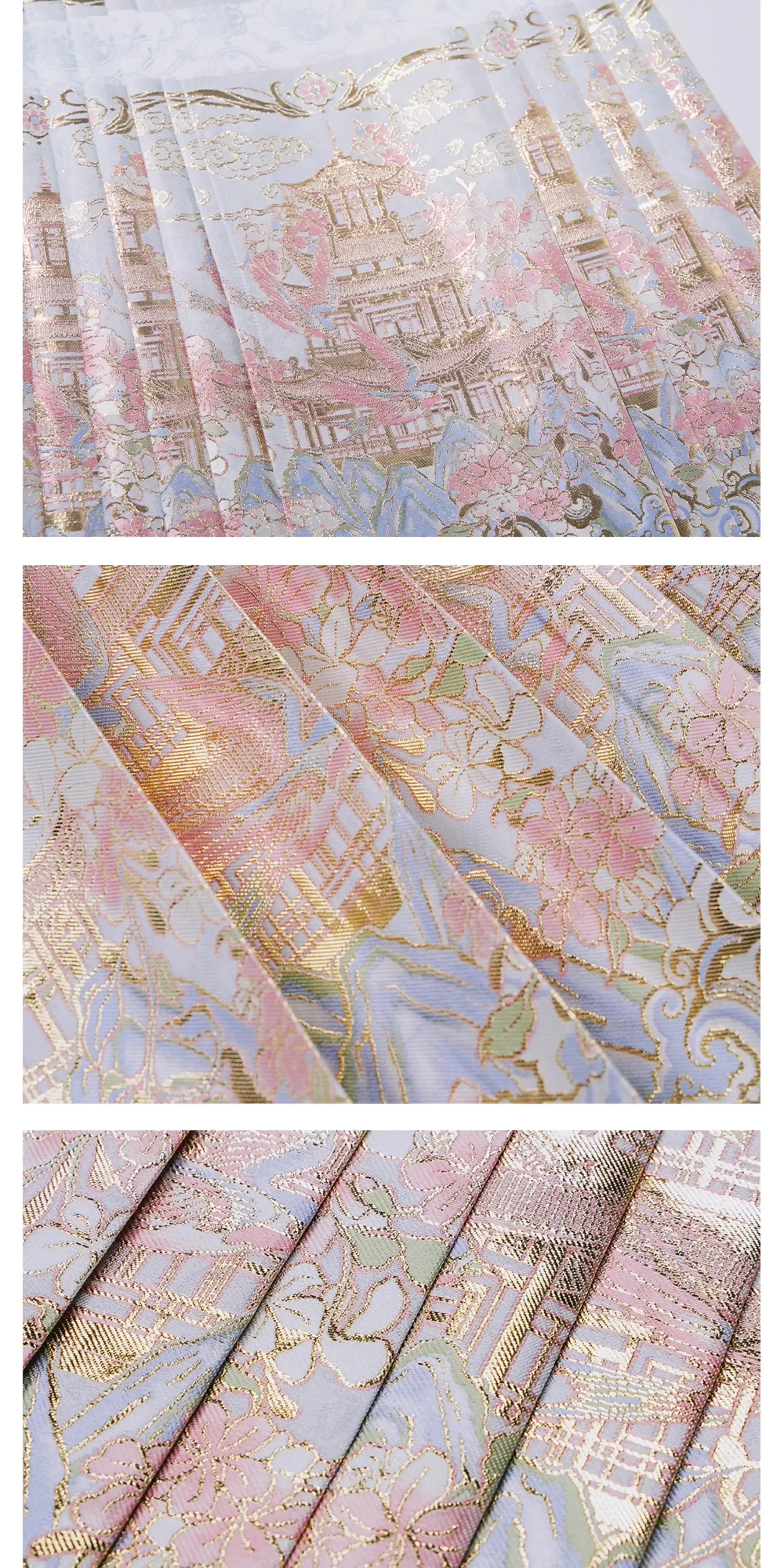 Flower Fairy Story [Yan Yunting] Bust Skirt Weaving Gold Horse Skirt Set Brocade Han han HanFuDreams