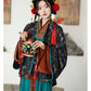 Jin-style Pleated Upper Garment and Ripped Skirt Hanfu for Winter