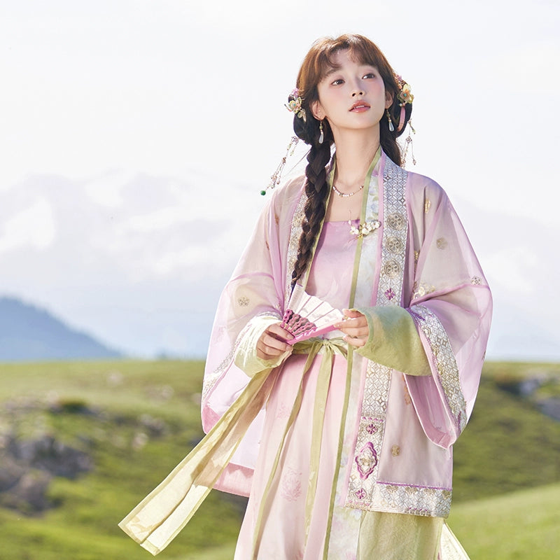More than thirteen [flower years late] gradual change of color Song pants Song Hanfu song HanFuDreams four-piece set S