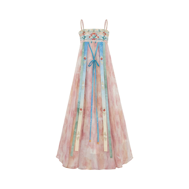 More than thirteen [Yumen Yunni] spring and summer suspender skirt Hanfu han HanFuDreams suspender skirt S