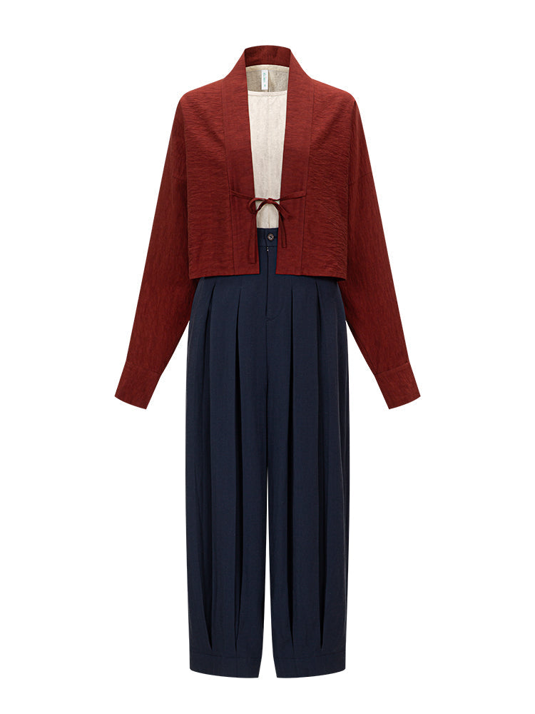 Han Element Man Cotton Cardigan Shorts Improved Bloomers Hanfu han HanFuDreams