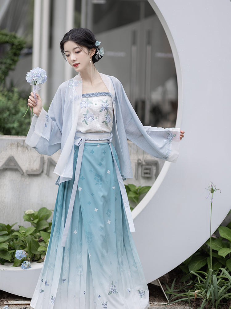 Song Dynasty short shirt Tencel suspender hundred skirts Hanfu song HanFuDreams