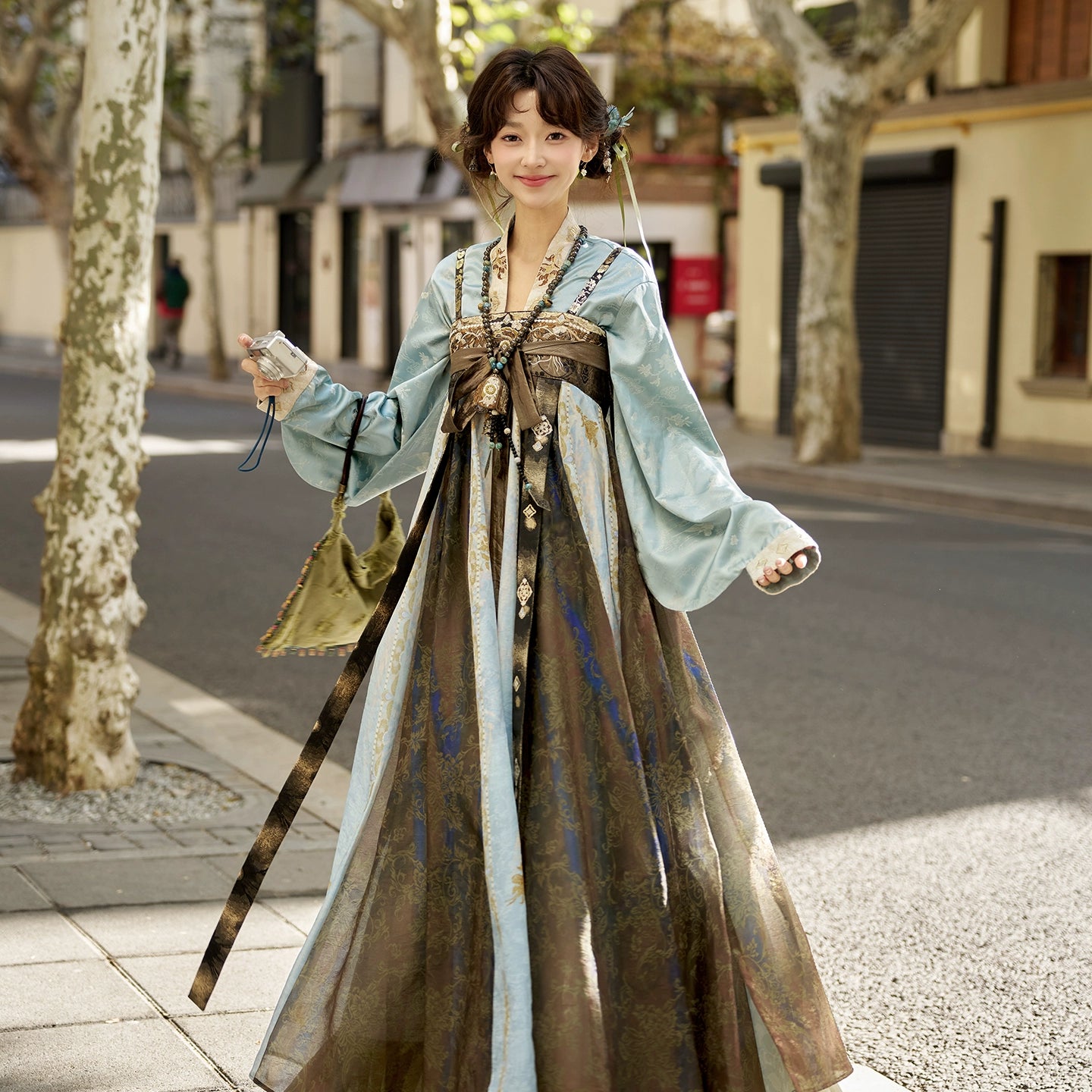 More than thirteen [Jingyun voiceless voice] velvet jacket chest skirt Tang tang HanFuDreams Small full set S