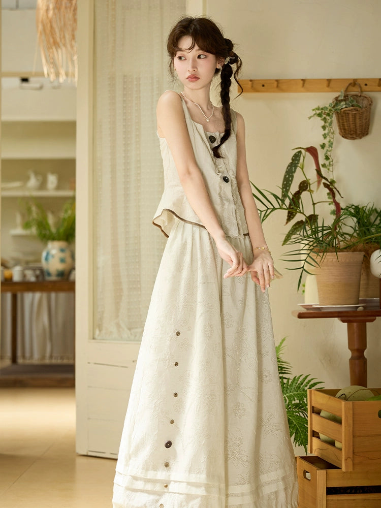 More than thirteen [Yue Ai] Xin Chinese style embossed thin wide-leg pants bloomers modern HanFuDreams