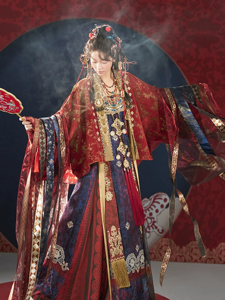 More Than Thirteen [Queen Mother Ghost Banquet] Suspender Skirt Tang Hanfu tang HanFuDreams