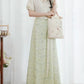 Flower Fairy Story [Qinhe Ying] One-piece jacquard eight-broken skirt Tang tang HanFuDreams