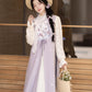 Chi Xia [purple iris] is longer than a knitted shirt lace skirt ming HanFuDreams