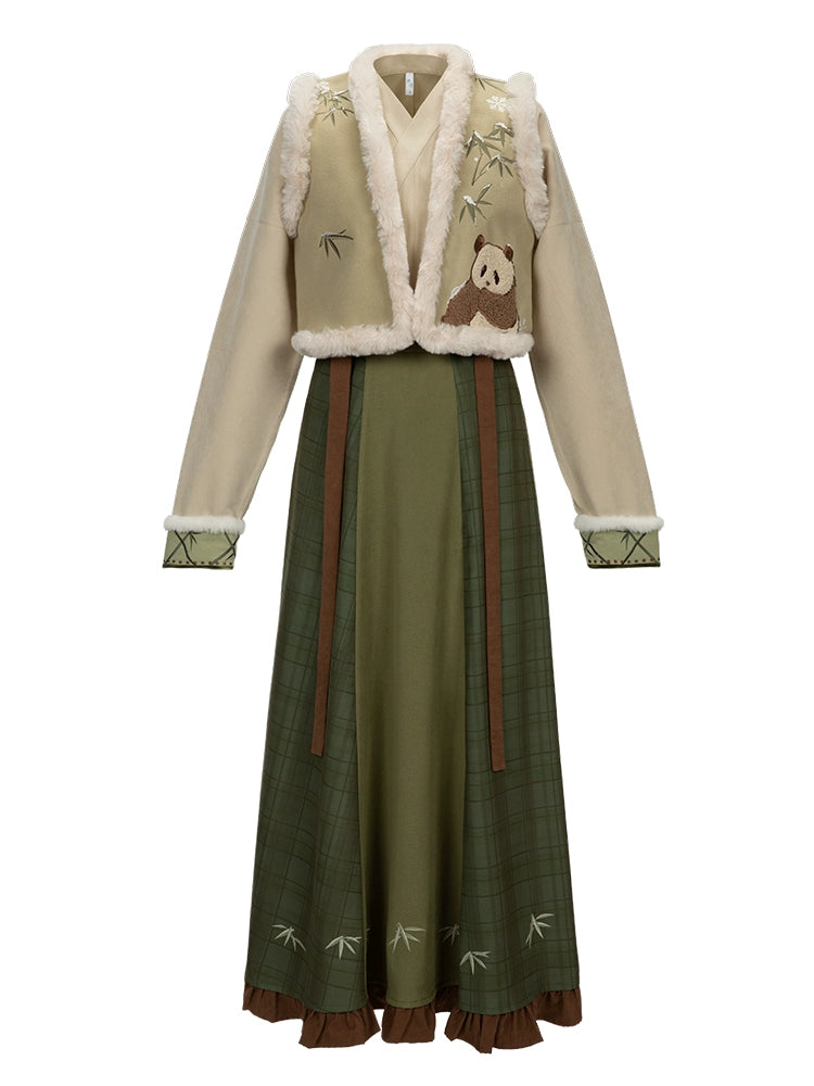Tang Dynasty short shirt and cross skirt Hanfu