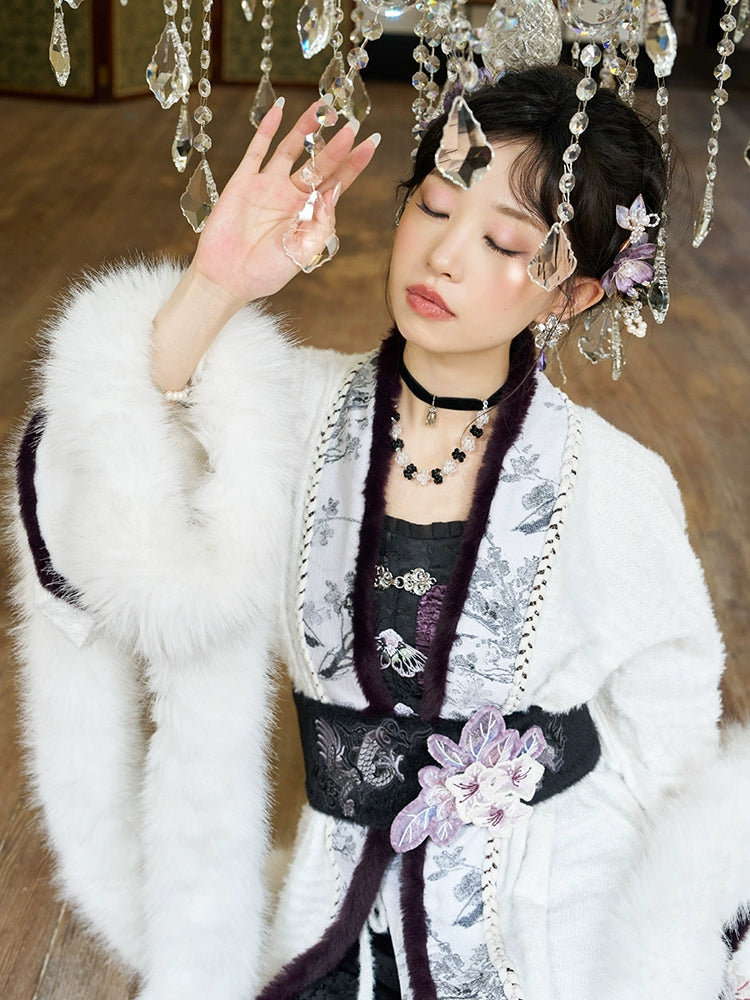 More than thirteen [Meishan Nongyu] Miaozi pair of cardigans and two skirts to improve Hanfu han HanFuDreams