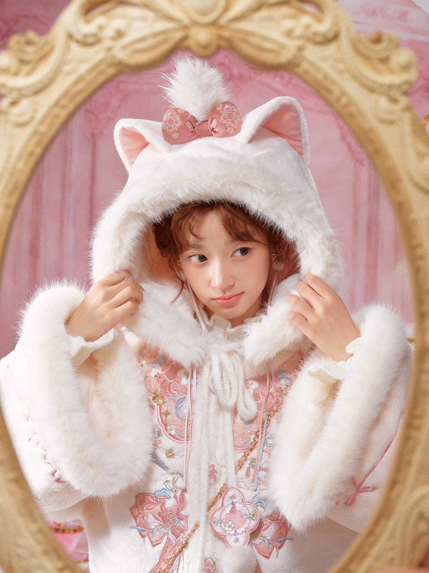 More than thirteen [cat edelweiss] winter girl cute plush coat