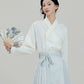 More than thirteen [magpie] national style white shirt blouse modern HanFuDreams