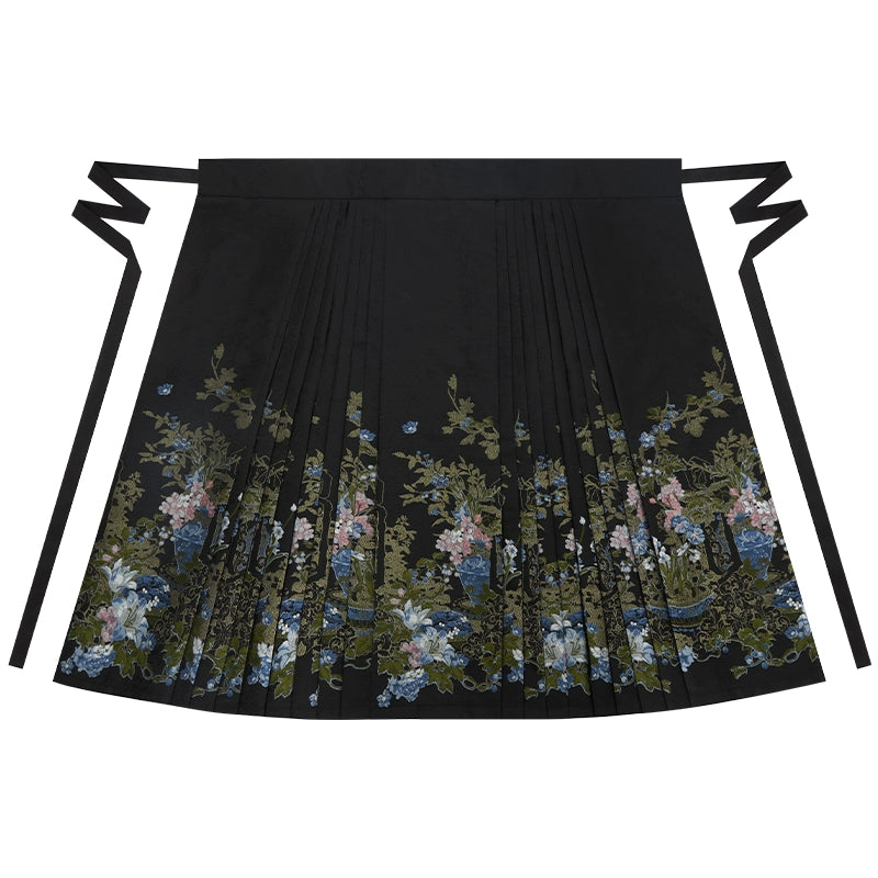 More than thirteen [HuHuaLing] horse dress Ming Hanfu autumn and winter ming HanFuDreams Horse skirt S