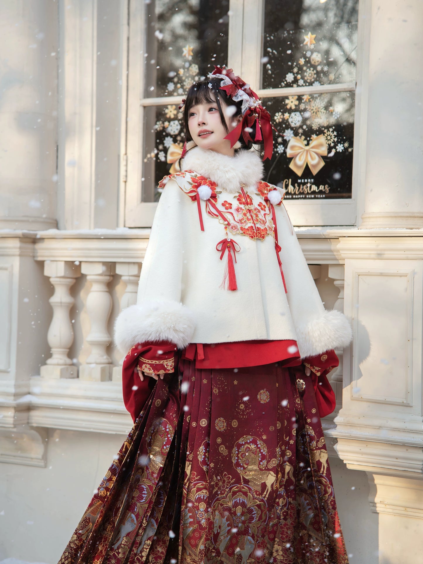 Flower Fairy Story [Gilt Pony] Pipa Sleeve Horse Dress Han-Yang Eclectic Set han HanFuDreams