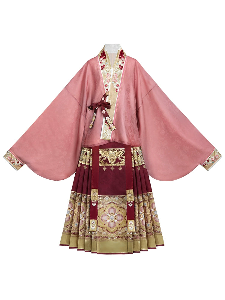 More than thirteen [shining gold] woven gold horse dress toast engagement clothes ming HanFuDreams