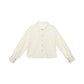 July Eve [Huayang] Lace White Shirt Jacquard Denim Vest Ripped Jeans modern HanFuDreams Flower, improved cardigan XS