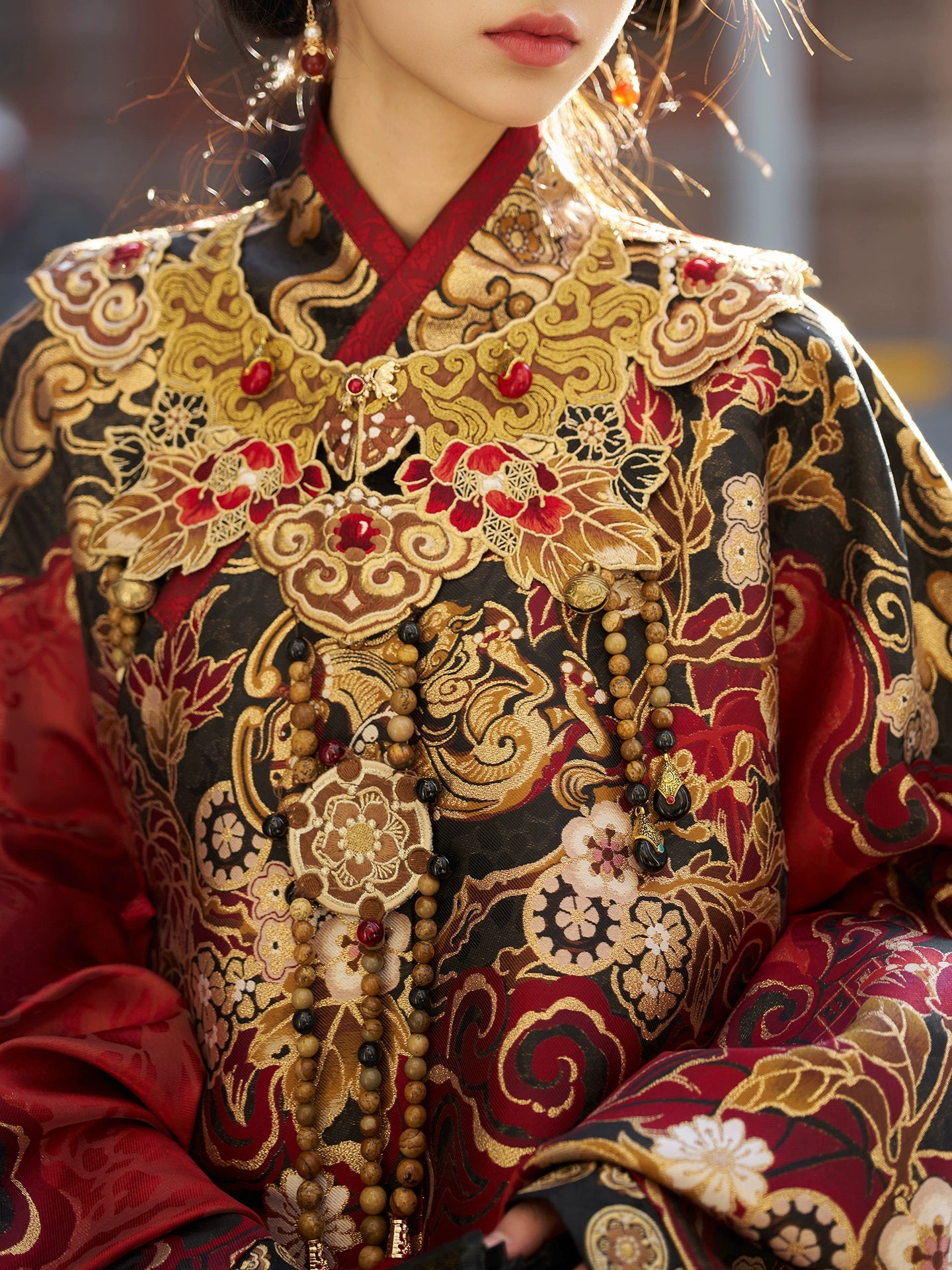 More than thirteen [Xuanma Qiankun] New Year's clothes pipa sleeves horse face skirts Ming ming HanFuDreams