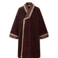 Chi Xia [Weaving Hua] Fleece Chenier Tang Coat Multi-colored Tang System