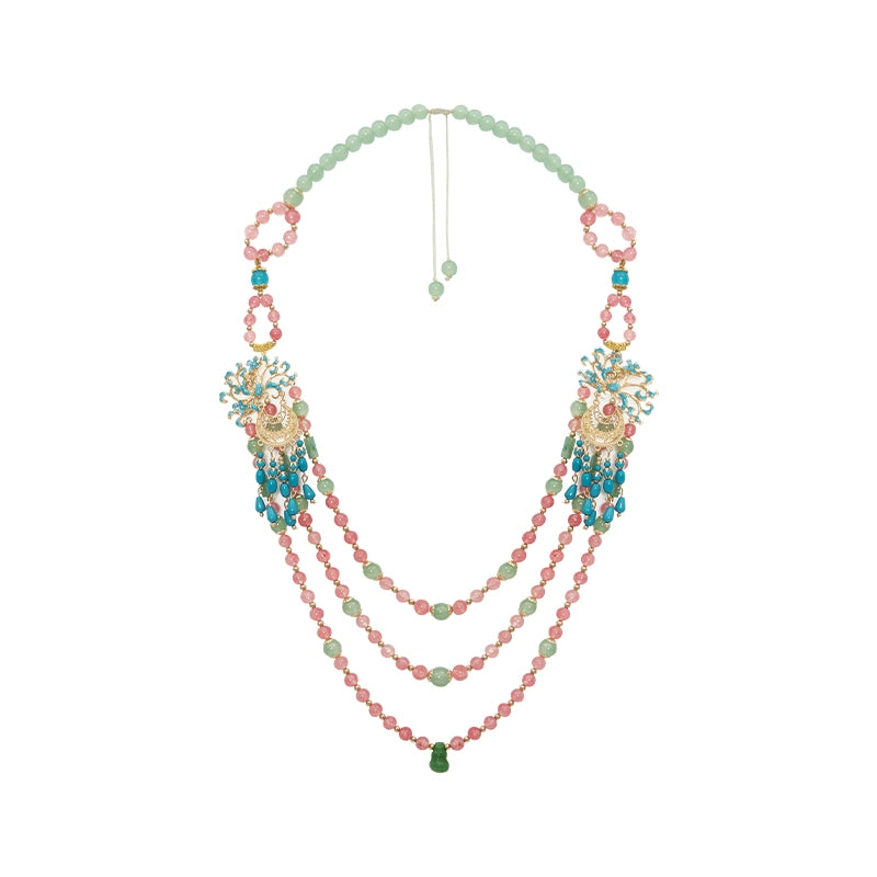 More than Thirteen [Forget Worries] Heavy Industry Quxun Warring States Robe, Summer han HanFuDreams necklace S