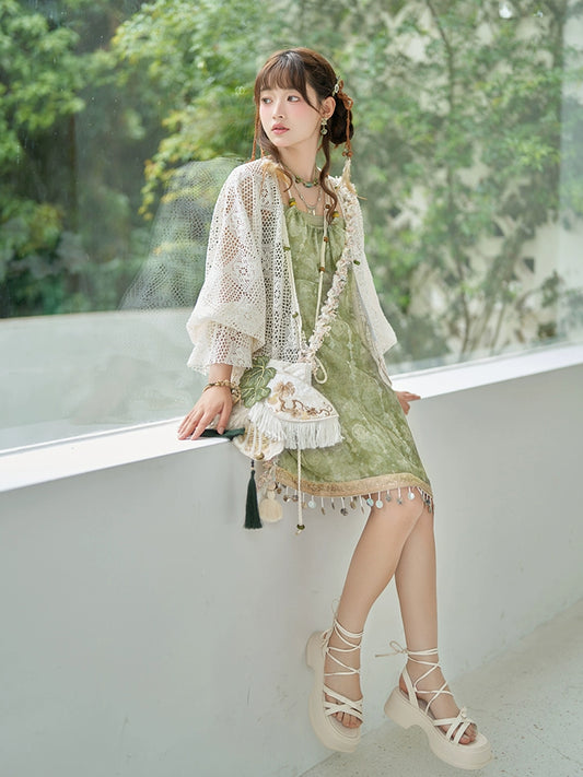 More than Thirteen [Original Pastoral] Coat Suspender Dress National Style Suit Women modern HanFuDreams