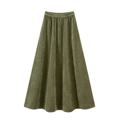 Chi Xia [Oasis Fairy Brown] pairs with wearing a short shirt and six broken skirts han HanFuDreams Elastic waist six broken skirt S