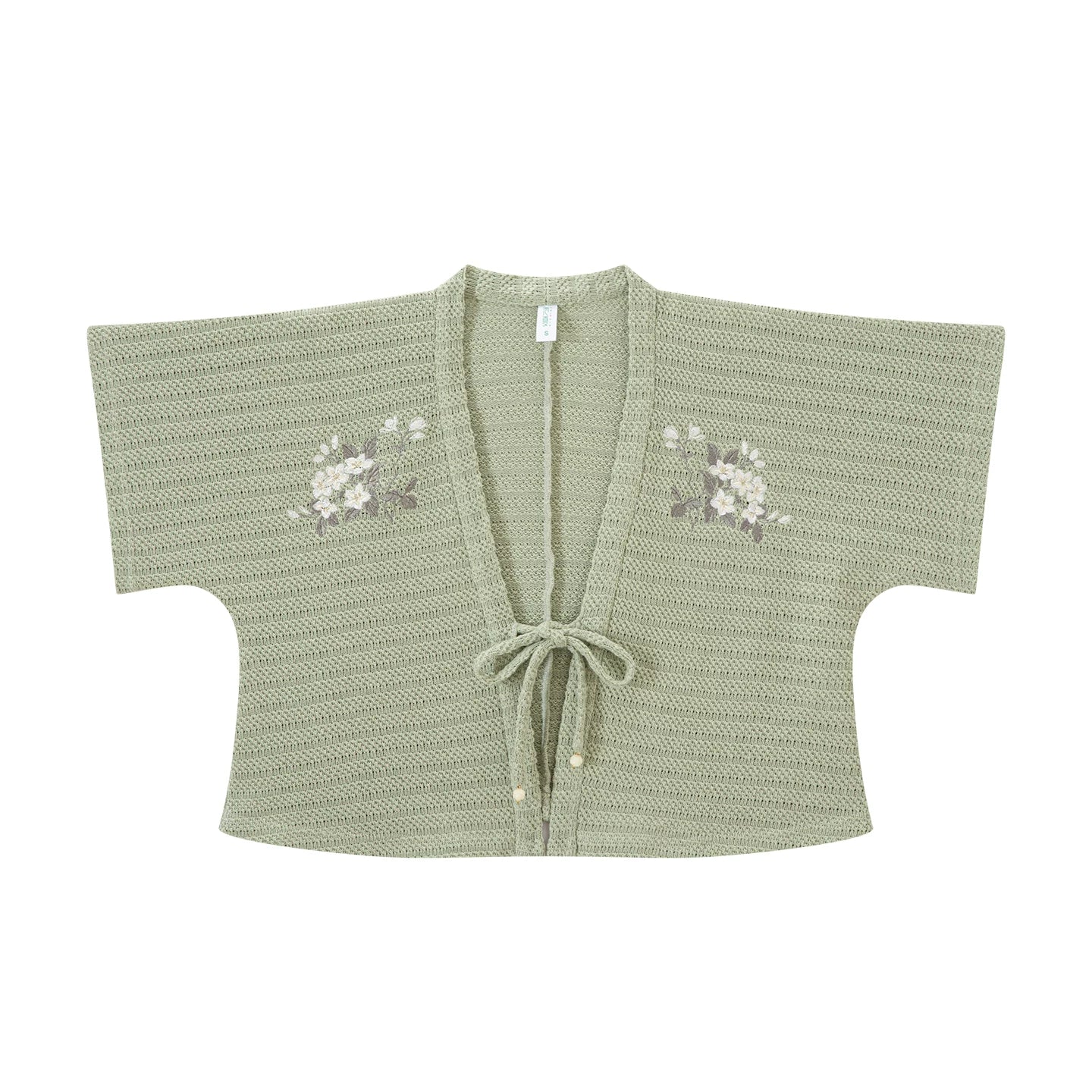 Chi Xia [Mint Flower Sea] Han Element Short Shirt Broken Skirt han HanFuDreams Han element knitted short bead S