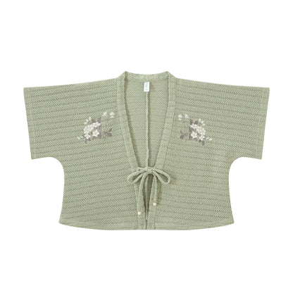 Chi Xia [Mint Flower Sea] Han Element Short Shirt Broken Skirt han HanFuDreams Han element knitted short bead S