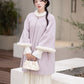 Chi Xia [Wisteria Butterfly Language] Fleece Arctic Fleece Long Jacket Ming ming HanFuDreams