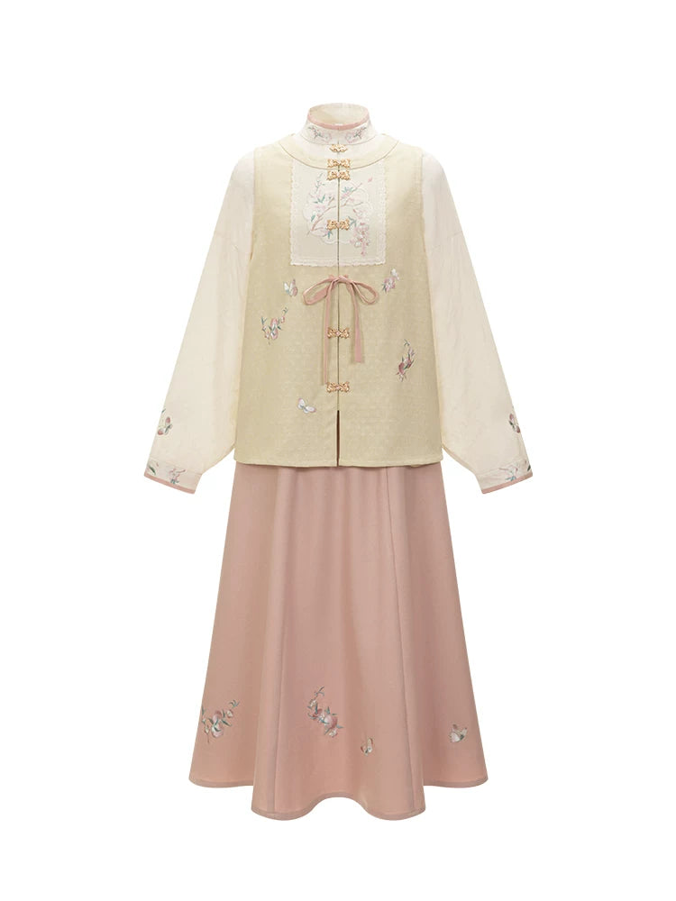 Chi Xia [Tao Yao] Ming short than armor cotton short shirt with six broken skirts ming HanFuDreams