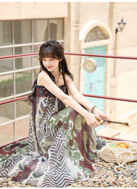 [Everlasting Vine] Ethnic Hanfu 2-Piece Set modern Shisanyu