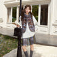 More than thirteen [moss spirit] vest embroidered sweater short skirt Mori plush set modern HanFuDreams