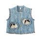 Cat Embroidery Bijia Tencel Shirt Horse Dress Hanfu han HanFuDreams Embroidery improved cotton S