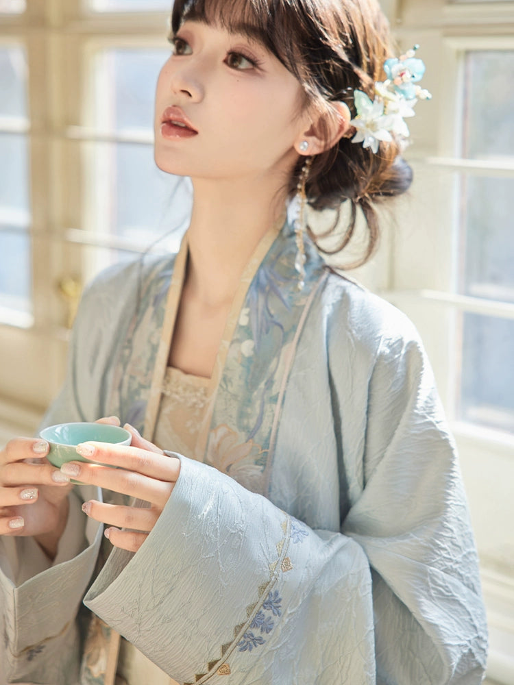 More than Thirteen [He Ye Wuyue] Embroidered Zi suspender horse dress Hanfu han HanFuDreams