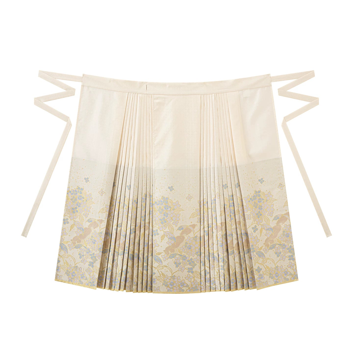 Chi Xia [Ziyang Meow Meow] Ming Tencel Short Shirt Horse Face Skirt Mask Skirt ming HanFuDreams One piece imitation makeup flower horse dress S