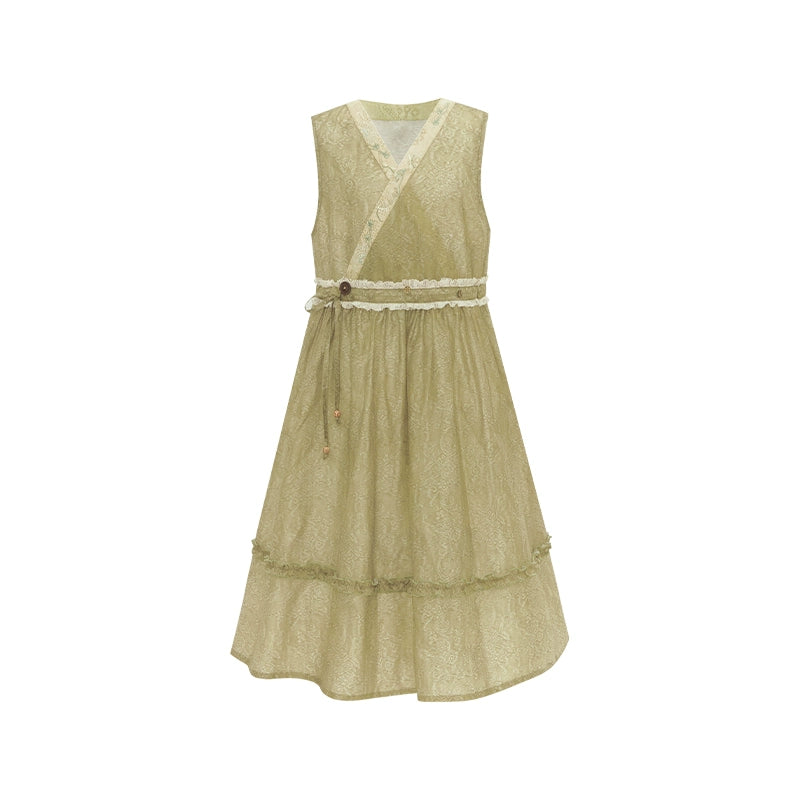 More than thirteen [Wen Song] Tencel sticker inside dress under skirt Han elements han HanFuDreams dress S