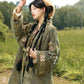 More than thirteen [Lu Ming in the wild] imitation deer fur straight neck jacket