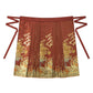 Ming short horse dress Hanfu into wine dress bride