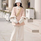 Ming stand-up collar bow bag sleeve short shirt short jacket Hanfu women