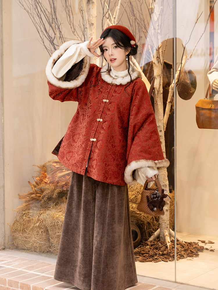Chi Xia [Winter Jubilee] New Year's Ming-made Zhaojun jacket six broken skirts